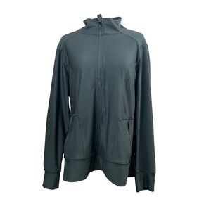 RBX XL‎ Full Zip Activewear Jacket Athletic Gray Thumb Hole Pockets